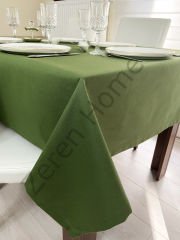 Zeren Home Sıvı Geçirmez Dertsiz Masa Örtüsü Yeşil