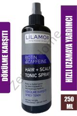 Lilamor Professional Biotin & Kafein & Dökülme Karşıtı Saç Toniği Hızlı Uzamaya yardımcı 250ml