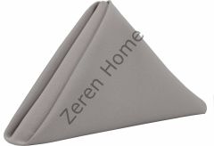 Zeren Home Dertsiz Kumaş Servis Peçetesi 6'lı Set Gri 35 x 35