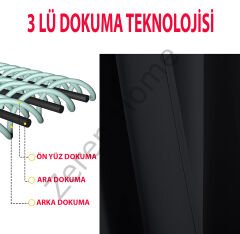 Zeren Home Blackout Karartma Pilesiz Dikim Fon Perde Ekstrafor Büzgü