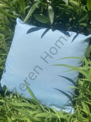 Zeren Home Sıvı ve Lekeye Dayanıklı Dekoratif Kırlent Kılıfı Mavi