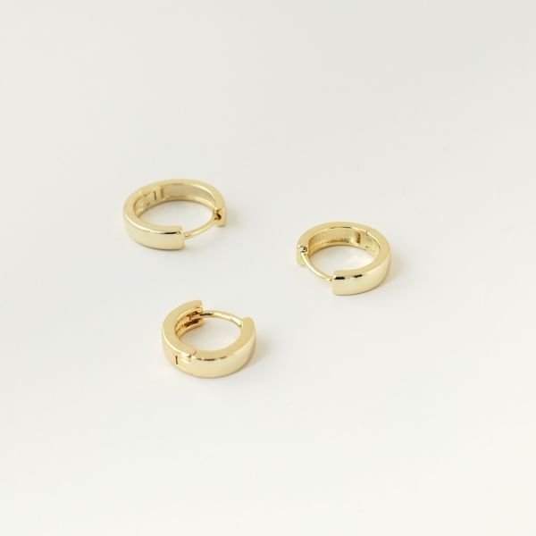 GOLD HALKA KÜPE SETİ