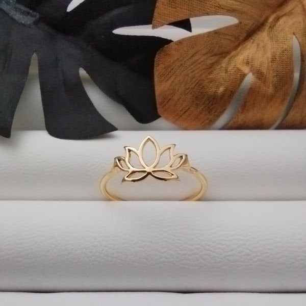 ZARİF İNCE LOTUS YÜZÜK