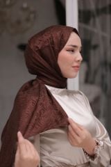 Andora İpeksi Jakar Şal ( Acı Kahve ) RTS-1024-4