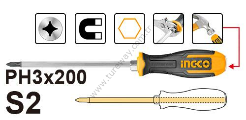 YILDIZ DARBELİ TORNAVİDA PH3X200MM