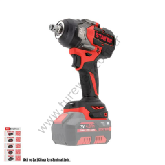KÖMÜRSÜZ AKÜLÜ SOMUN SIKMA 1/2'' 18V Lİ-İON 2.0AH/6.0AH