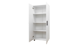 Alesta Life 2 Kapaklı 4 Raflı Çok Amaçlı Dolap | Mutfak, Banyo, Kiler İçin Depolama