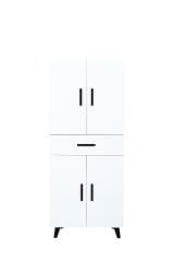 Alesta Life 4 Kapaklı Çekmeceli Çok Amaçlı Dolap | Mutfak, Banyo, Kiler Dolabı