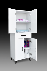 Alesta Life 4 Kapaklı Çekmeceli Çok Amaçlı Dolap | Mutfak, Banyo, Kiler Dolabı