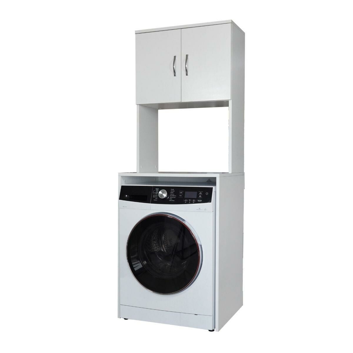Alesta Life Çamaşır Makinesi Dolabı | Makine Üstü Düzenleyici Banyo Dolabı