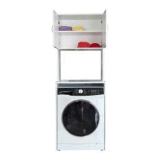 Alesta Life Çamaşır Makinesi Dolabı | Makine Üstü Düzenleyici Banyo Dolabı