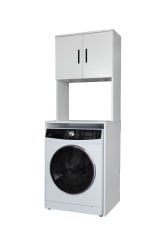 Alesta Life Çamaşır Makinesi Dolabı | Makine Üstü Düzenleyici Banyo Dolabı