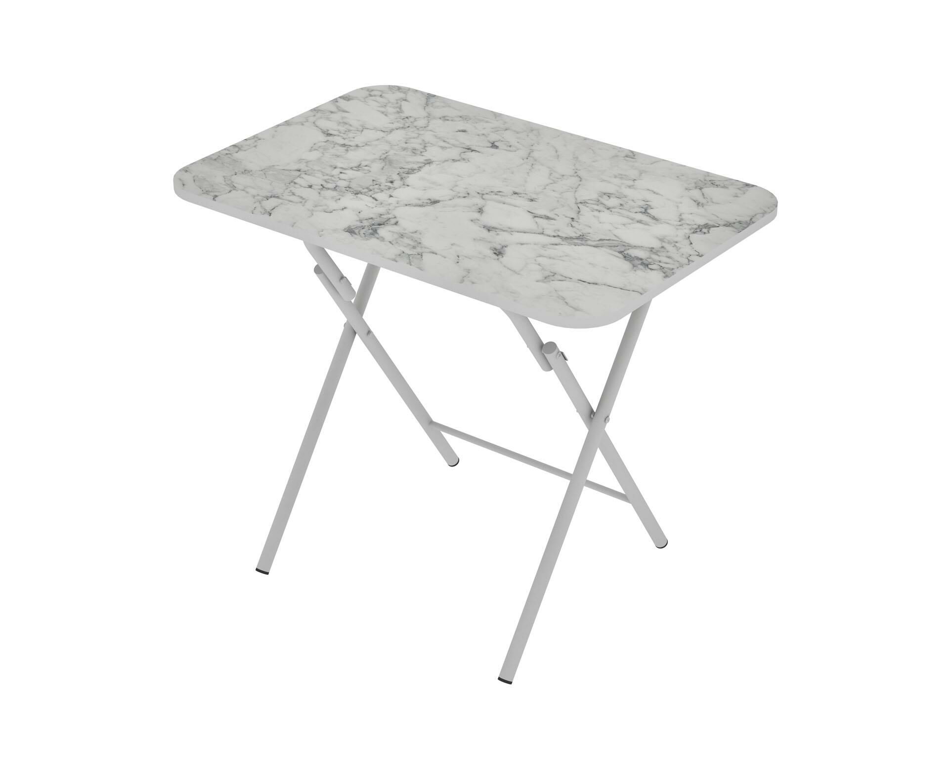 Alesta Life Katlanabilir Masa 60x90 cm E.GRİ - OZEL MARKA - MERMER BEYAZ