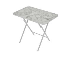 Alesta Life Katlanabilir Masa 60x90 cm E.GRİ - OZEL MARKA - MERMER BEYAZ
