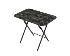 Alesta Life Katlanabilir Masa 70x110 cm SİYAH - ALESTA - MERMER SİYAH