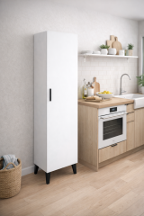 Alesta Life Tek Kapaklı 4 Raflı Çok Amaçlı Dolap | Mutfak, Banyo ve Kiler Dolabı