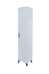 Alesta Life Tek Kapaklı 4 Raflı Çok Amaçlı Dolap | Mutfak, Banyo ve Kiler Dolabı