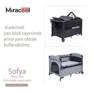 Joell Trendy Bebek Arabası & Sofya Park Beşik & Puset & Yatak & Çanta
