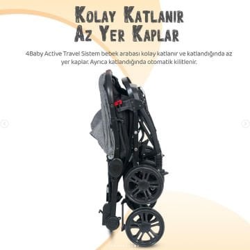 4baby Olympus Bebek Arabası & Puset & Hastahane Çıkışı & 7parça Tekstil Seti