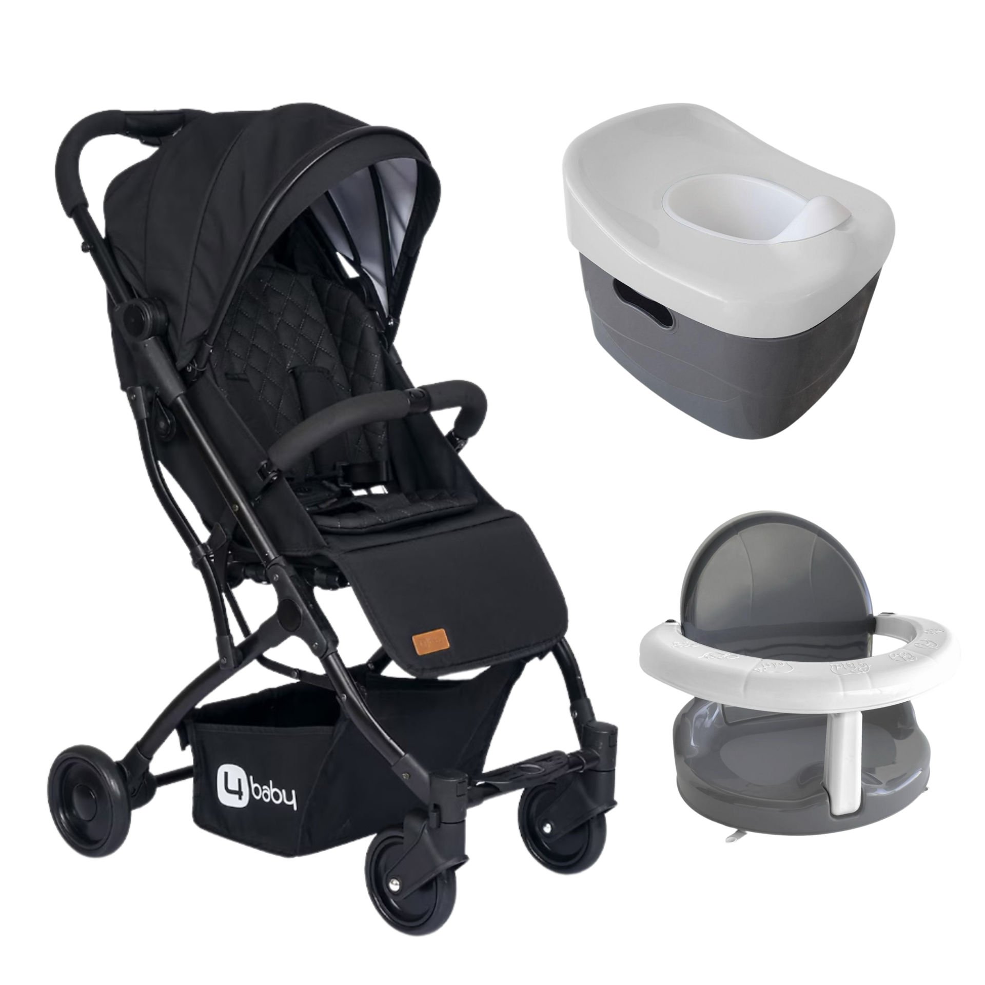4Baby Drone Kabin Boy Bebek Arabası & Klozet Seti & Mama ve Banyo Oturağı