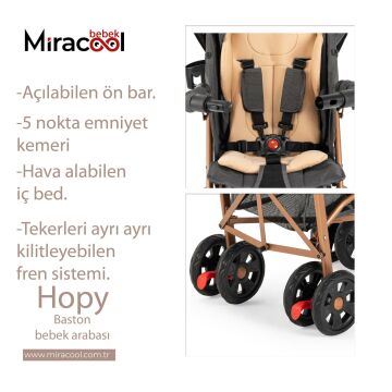 Miracool Rival Hopy Baston Bebek Arabası