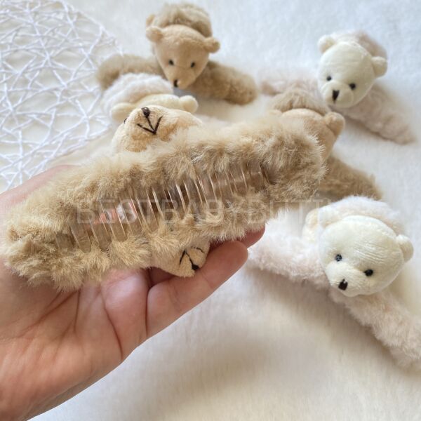 PELUŞ AYICIKLI MANDAL TOKA (ANNE VE ÇOCUK İÇİN) 11CM