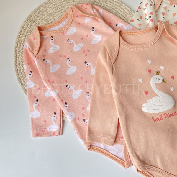 SWEET PRİNCESS KUĞU DETAYLI 3’LÜ ZIBIN SET
