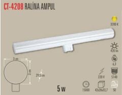 Cata CT-4208 5W Ledli Ralina Ampul S14D Günışığı