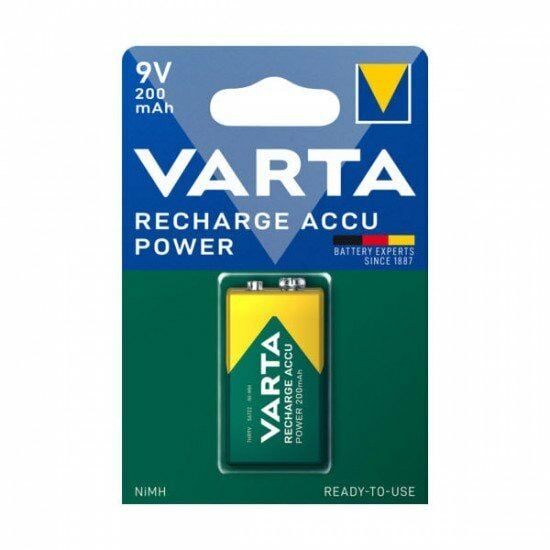 Varta Power Accu Ready 2 Use 9V Pil-E 200 mAh