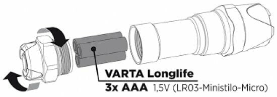 Varta Indestructible F10 Pro Led 3xAAA