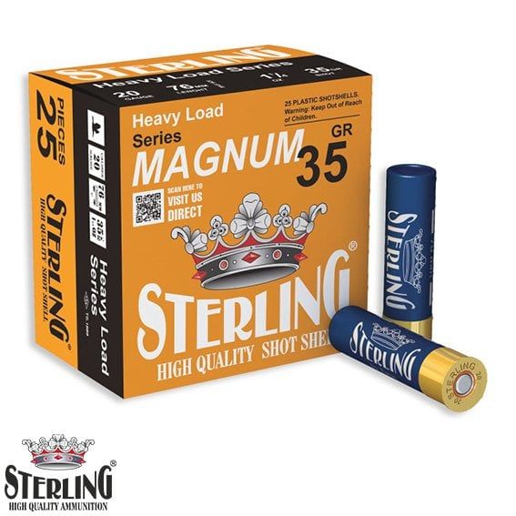 STERLING 20 Cal. Magnum 35 G. No: 6 Av Fişeği