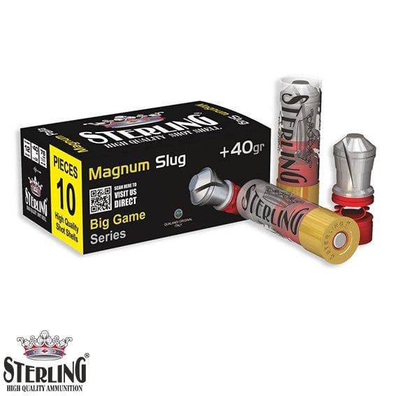 STERLING 12 Cal. Magnum 40 G. Tek Kurşun Fişek