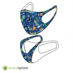 BLACKSPADE Çocuk Koruyucu Maske Astronot Desen S1