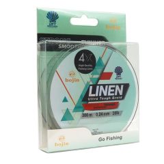 DFT Bojin 4X Linen İp Misina 0.24 mm 300 m  Yeşil