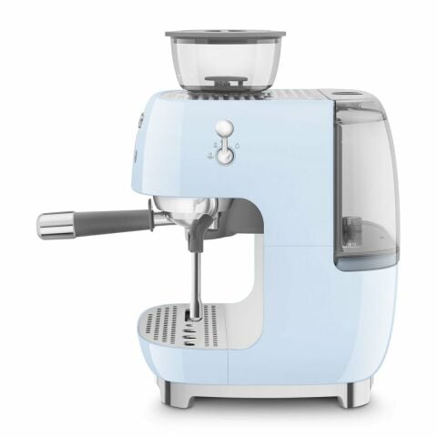 Pastel Blue Espresso Coffee Machine with Grinder