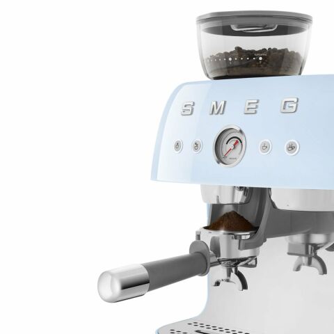 Pastel Mavi Öğütücülü Espresso Kahve Makinesi