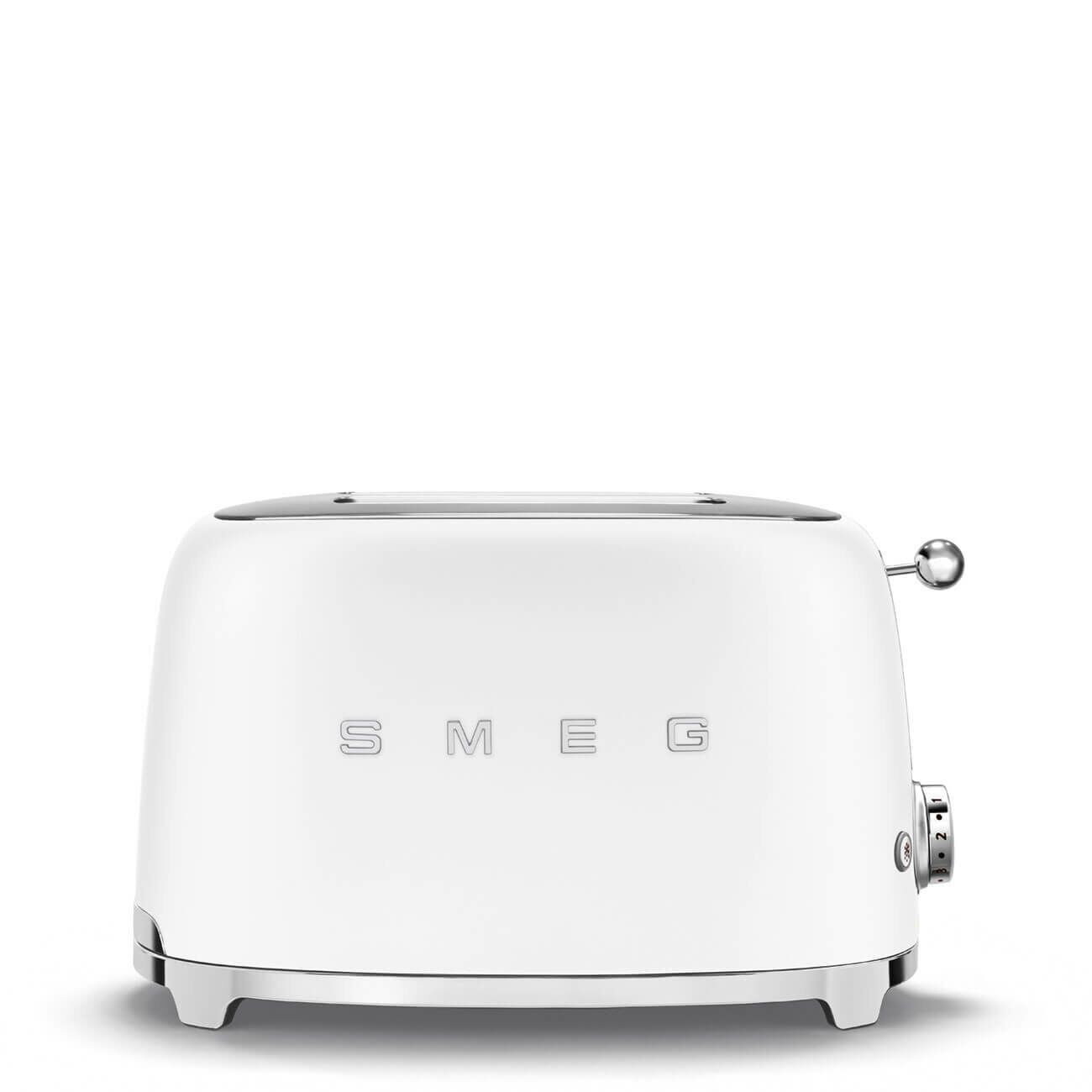 Matte White 2 x 1 Toaster