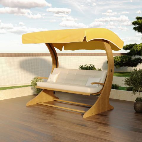 Summer Rose Teak Swing