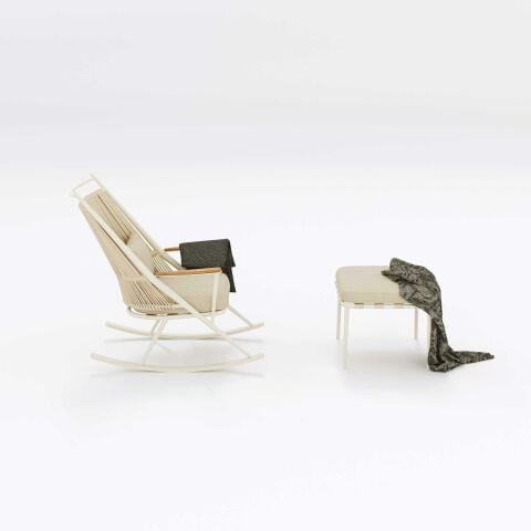 Cream Rocking Chair
