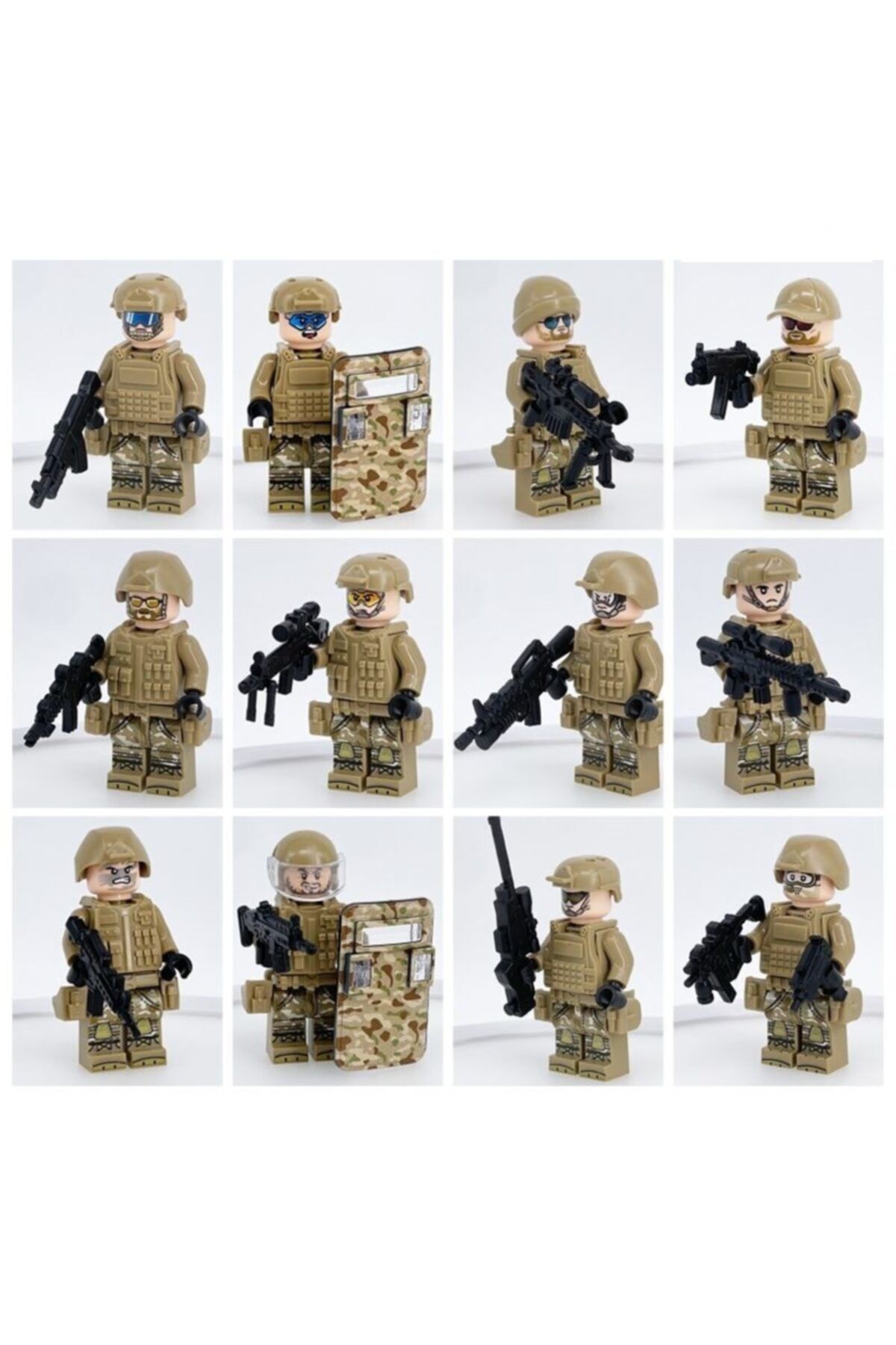 Legoedy 12 Li Lego Uyumlu Swat Asker Figürleri Görsel Ile Aynıdır.