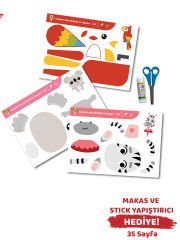 Okul Öncesi Kes-Yapıştır Makaslı Aktivite Etkinlik Eğitici Set 3 SET 3