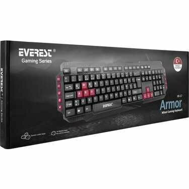 Everest Kb-G7 Armor Siyah Klavye Usb Q