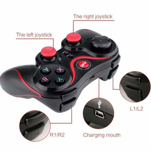 Hiremco T3 Wireless Kablosuz Oyun Kolu Bluetooth Joystick Gamepad