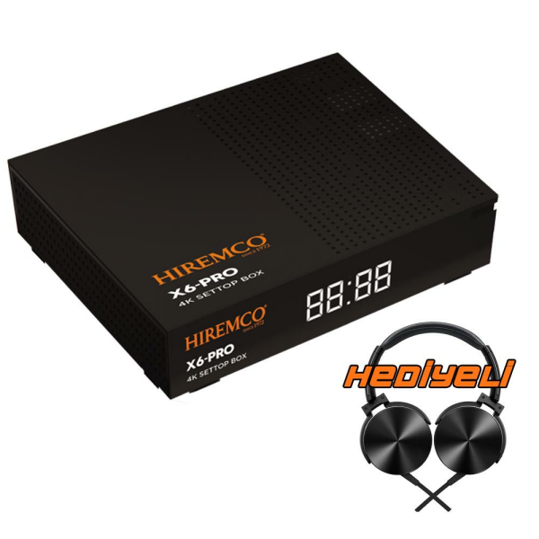 Hiremco X6 PRO Android Box + Kablolu Kulaklık Hediyeli