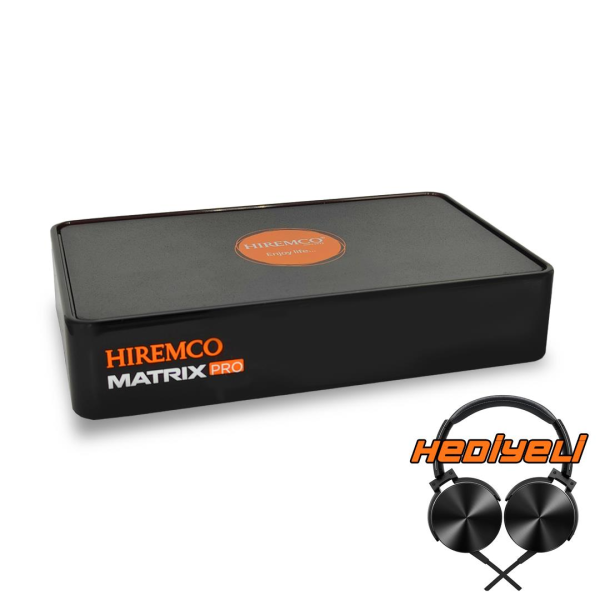 Hiremco Matrix Pro 4K UHD Android 10 Uydu Alıcısı + Kablolu Kulaklık Hediye