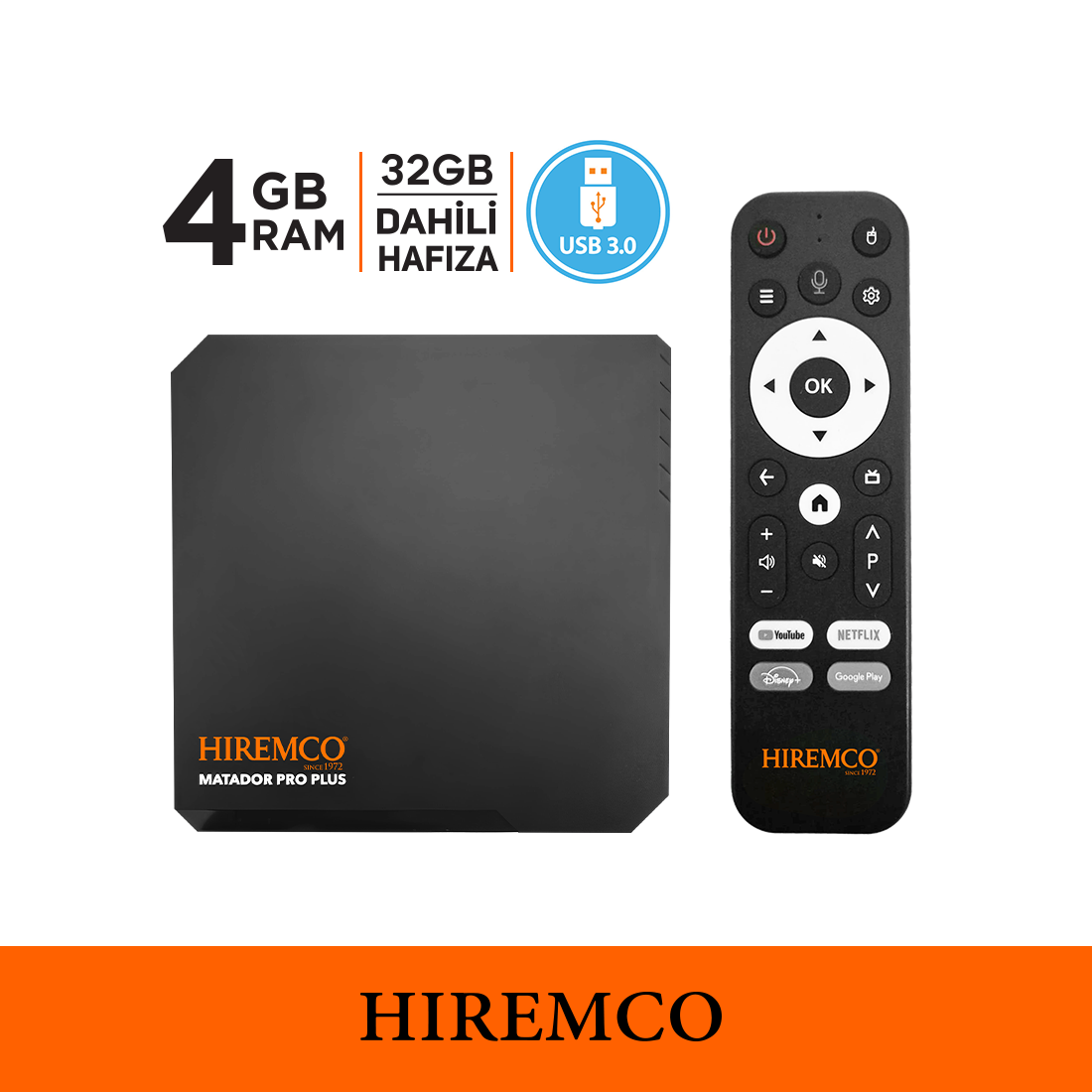 Hiremco Matador Pro PLUS 4-32 GB Android Box