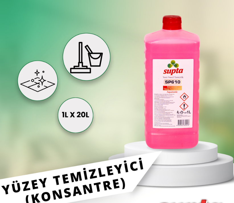 Supta Konsantre Yüzey Temizleyici Aquatonic Kokulu 1000 Ml