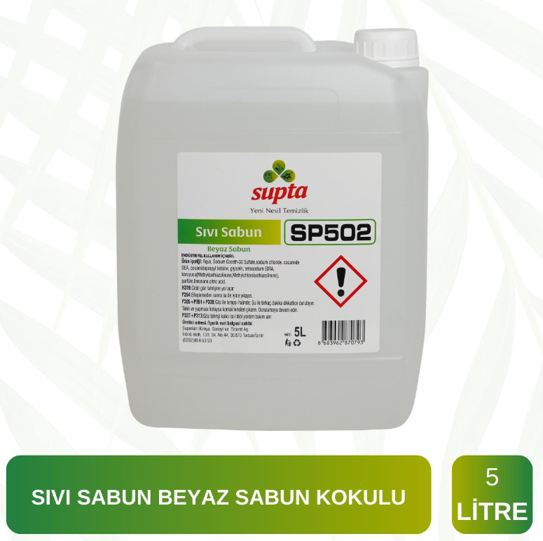 Supta Sıvı Sabun Beyaz Sabun Kokulu 5000 Ml