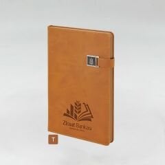 Özel Baskılı Metal Tokalı Termo Deri Defter 13X21 Cm