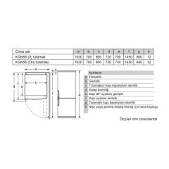 Profilo BD3056WEXN No Frost Buzdolabı